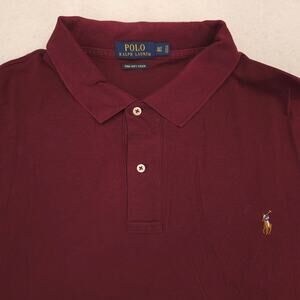 Polo by Ralph Lauren Collared Short Sleeve Polo Shirt Mens Size XLT Maroon